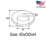 Wanyifa 10pcs Titanium Washer M4 M5 M6 M8 M10 DIN912 Flat Washers Spacer Gaskets US Stock