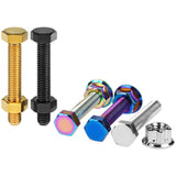 Wanyifa Titanium Bolt M8x50mm Chain Adjuster Bolt & Nut Kit Set for Yamaha MT-09 MT-09SP Tracer 9 XSR900