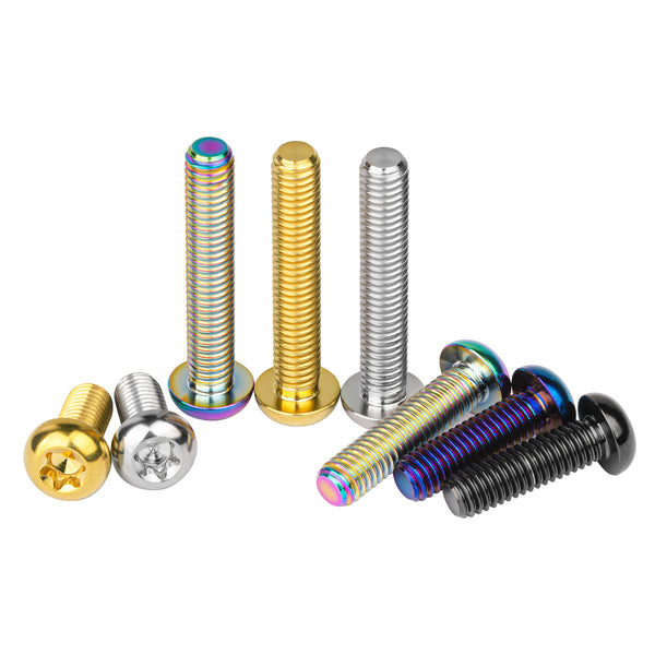 M6 TITANIO TI A Testa Svasata Piatta Viti Bulloni 10 15 20 25 - Foto 4