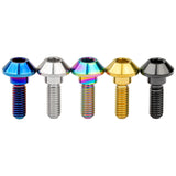 Wanyifa Titanium Bolt M6x20 25mm Taper Ball Conical Hex Head Screw for Bicycle Motorcycle Yamaha Disc Brake