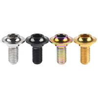 Wanyifa Titanium Bolt M5 Bicycle Brake Clamp Screw for Road Mountain MTB Bike Brake Shoes C Clamp Brake Pad