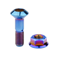 Wanyifa Titanium Bolt M8x33mm Motorcycle Sprocket Rear Chain Disc Screw Chainwheel Chain Disk Plate Ti Screws Nuts Set Chainring Fastener