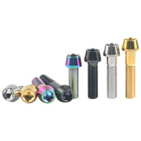 WanyifaチタンボルトM10x2025 30 35 40 45 50mm1.25モーターサイクル改造用ピッチアレンキーテーパーヘッドスクリュー