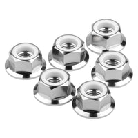 Wanyifa Titanium Nut M14 Pitch 1.5mm Flange Insert Nylon Lock Nuts for Bicycle Motorcycle Car