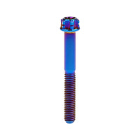 Wanyifa Titanium Bolt M5x6 10 15 20 25 30 35 40 45 50 55 60 65 70 75 80 85 90mm Fancy Flange Torx T25 Head with 'W' Logo Screw for Bicycle Motorcycle Car