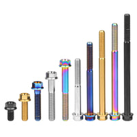 WanyifaチタンボルトM6x10 15 20 25 30 35 40 45 50 55 60 65 70 75 8090mm自転車用オートバイ用小型六角頭フランジねじ