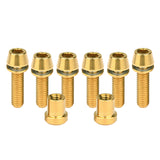 Wanyifa Titanium Bolt M5 Taper Hex Head With Washer Screws For 3T ARX LTD Stem Complete Upgrade Kit 4pcs M5x16mm Bolts+2pcs M5x18mm Bolts+2pcs Nuts
