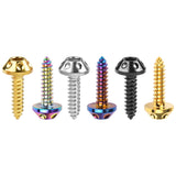 Wanyifa Titanium Bolt M5x20mm Mushroom Self-Drilling Hex Head Screw for Bike Motorcycle Car