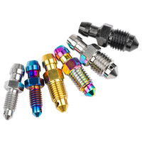 Wanyifa Titanium Bolt M6 M8 M10 Pitch 1.0/1.25mm Caliper Bleed Nipple Single Hole Screw for Brembo Ducati BMW KTM Aprilia Subaru