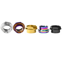 Wanyifa Titanium Nut M25 Pitch 1.25mm Flange Front Rear Axle Nuts for Motorcycle Ducati Front Hub Bearing Ti Nuts