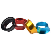 Wanyifa Bicycle Aluminum Alloy 15mm Headset Spacers 1-1/8" Bicycle Headset Spacer Cycling Steerer Tube Conical Spacer