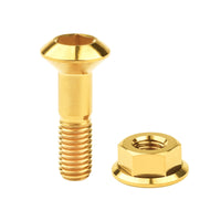 Wanyifa Titanium Bolt M8x33mm Motorcycle Sprocket Rear Chain Disc Screw Chainwheel Chain Disk Plate Ti Screws Nuts Set Chainring Fastener