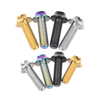 Wanyifa Titanium Bolt M6x16 20mm R Umbrella Torx Head For Bike V Brake Fixing Screw Cycling