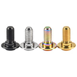 Wanyifa Titanium Bolt M5 Bicycle Brake Clamp Screw for Road Mountain MTB Bike Brake Shoes C Clamp Brake Pad