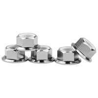 Wanyifa Titanium Nut M14 Pitch 1.5mm Flange Insert Nylon Lock Nuts for Bicycle Motorcycle Car