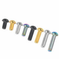 Wanyifa Titanium Bolt M8x15 20 25 30 35mm Button Hex Allen Key Head Screws For Motor Bike Disc