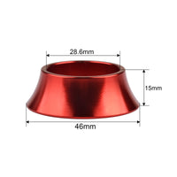 Wanyifa Aluminum Alloy 1-1/8" Bike Headset Spacer Bicycle Cycling Steerer Tube Conical Spacers Height 15mm