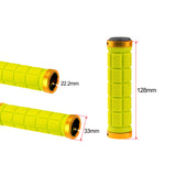 Wanyifa 1 Pair Rubber Bicycle Handlebar Grips Comfortable Bike Handle Grip For MTB/BMX Bike With Plastic End Caps