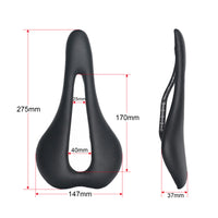 Wanyifa Bicycle Saddle Comfortable Hollow Ultralight Bike Racing Seat Soft Leather Cushion For MTB Road Bicycle Parts