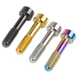 Wanyifa Titanium Bolt M5x23mm Round Socket Cap Allen Head Half Threaded Screw for Bicycle Disc