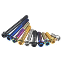 Wanyifa Titanium Bolt M10x20 25 30 35 40 45 50 55 60 65 70 75 80 85 90mm Flange with Drilled Holes Hex Head Srecws Pitch 1.5mm