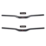 Wanyifa Carbon Handlebar MTB bicycle Flat Rise Handlebar 31.8*580 600 620 640 660 680 700 720 740 760mm For MTB MXB Road Bcycle Cycling Parts