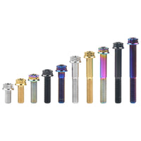 Wanyifaチタンフランジ12ポイントボルトM8x1520 25 30 35 40 45 50 55 60 65 80mmT40トルクスピッチ1.25mm自動車用オートバイ