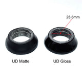 Wanyifa UD Full Carbon Fiber 10 15 20 30mm Mountain Road Bicycle Headset Taper Washer Carbon Headsets Cover Conical Spacers Bicycle Accessories