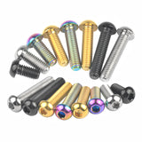Wanyifa Titanium Bolt M8x15 20 25 30 35mm Button Hex Allen Key Head Screws For Motor Bike Disc
