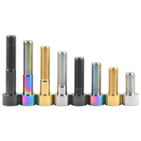 Wanyifa Titanium Bolt M10x20 25 30 35 40 45 50 55 60mm DIN912 Cap Hex Allen Head Screw for Motorcycle Pitch 1.25/1.5mm