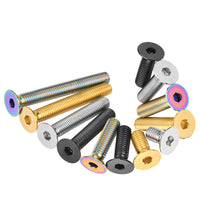 Wanyifa Titanium Bolt M8x15 20 25 30 35 40 45 50 60 65mm Countersunk Screw For Bicycle Motorcycle