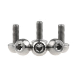 Wanyifa Titanium Bolt M6x17mm Round Hex Head Scerw For Honda Motorcycle 90106-MFL-D20 CBR VFR VTR Fireblade RVF Disc Rotor Screw
