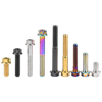 Wanyifa Titanium Bolt M6x10 15 20 25 30 35 40 45 50mm Flange Torx Head Screw for Bike Motorcycle Car