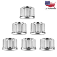 Wanyifa 6pcs Titanium Nut M6 M8 M10 M12 M14 M16 Fancy Flange Nuts US Stock