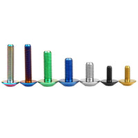 Wanyifa Titanium Bolt M4/M5/M6x10 12 15 20 25 30 35mm Umbrella Torx Head Screw for Bike Motorcycle Disc Brake Ti Fasteners