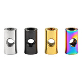 Wanyifa Titanium Nut M5 Alloy Cylindrical Nut For Bicycle Seat Fixed Nut for M5 Bolt Ti Fastener