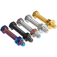 Wanyifa Titanium Bolt M8x50mm Chain Adjuster Bolt & Nut Kit Set for Yamaha MT-09 MT-09SP Tracer 9 XSR900