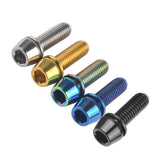 Wanyifa Titanium Bolt M5x16 18 20mm Taper Head Allen Hex Screw With Washer For Bicycle