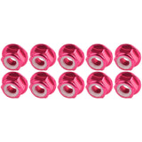 Wanyifa 10pcs Aluminum Nut M2 M3 M4 M5 M6 Anodized Colourful Flange Nylon Lock Hex Nuts