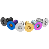 Wanyifa Titanium Bolt M6x15mm M8x20mm Flat Countersunk Torx T30 Head Screw for Bicycle Motorcycle Car Ti Fasteners