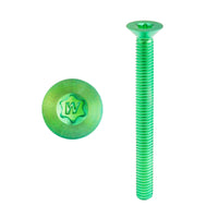 Wanyifa Titanium Bolt M8x15 20 25 30 35 40 45 50 55 60 65 70mm Countersunk Torx T40 with "W" Logo Screw Ti Fasteners