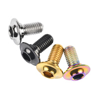 Wanyifa Titanium Bolt M5 Bicycle Brake Clamp Screw for Road Mountain MTB Bike Brake Shoes C Clamp Brake Pad