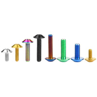 Wanyifa Titanium Bolt M4/M5/M6x10 12 15 20 25 30 35mm Umbrella Torx Head Screw for Bike Motorcycle Disc Brake Ti Fasteners