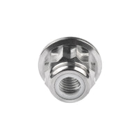 Wanyifa Titanium Nut M6 High Type Flange 12-Point Nylon Lock Nut for Bicycle Motorcycle Car Ti Fastener