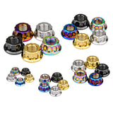 Wanyifa Titanium Nut M5 M6 M8 M10 M12 External 12-Point Flange Nut CNC for Bike Motorcycle Car