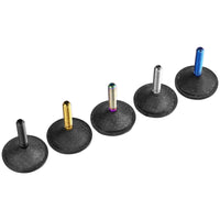 Wanyifa Titanium M6x35mm Bolt & Carbon Fiber 1-1/8" Bicycle Headset Top Cap for Bike Front Fork Stem Top Cover Screw Set
