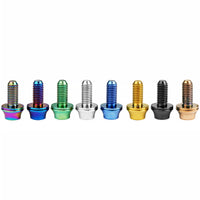 Wanyifa Titanium Bolt M5x12mm Hex Head with No-shedding Washer Screw for Bike Bottle Holder Bicycle Water Bottle Cage