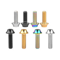 Wanyifa Titanium Bolt M6x16 20mm R Umbrella Torx Head For Bike V Brake Fixing Screw Cycling