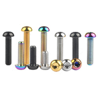 Wanyifa Titanium Bolt M8x15 20 25 30 35mm Button Hex Allen Key Head Screws For Motor Bike Disc
