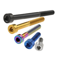 Wanyifa Titanium Bolt M5x10 12 15 18 20 23 25 30 35 40 45 50 55 60mm Cap Socket Head Allen Hex Screw For Bicycle